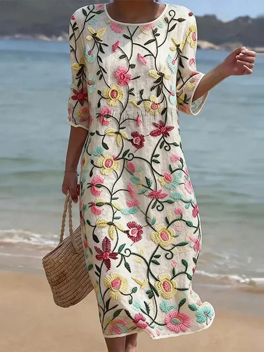 Rosalind | Casual Women's Dress with Floral Print